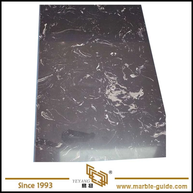 Black And White Veined Cultured Marble suppliers