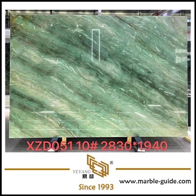 Naturlig luksusstein Gaya Green Marble Table Slab