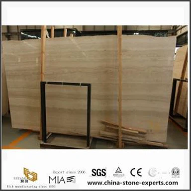 Tyrkisk Beige travertin blokk stein For gulv flis