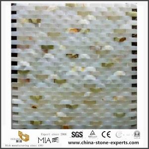 Naturlig grønne ONYX mosaikk stein badet fliser Decor