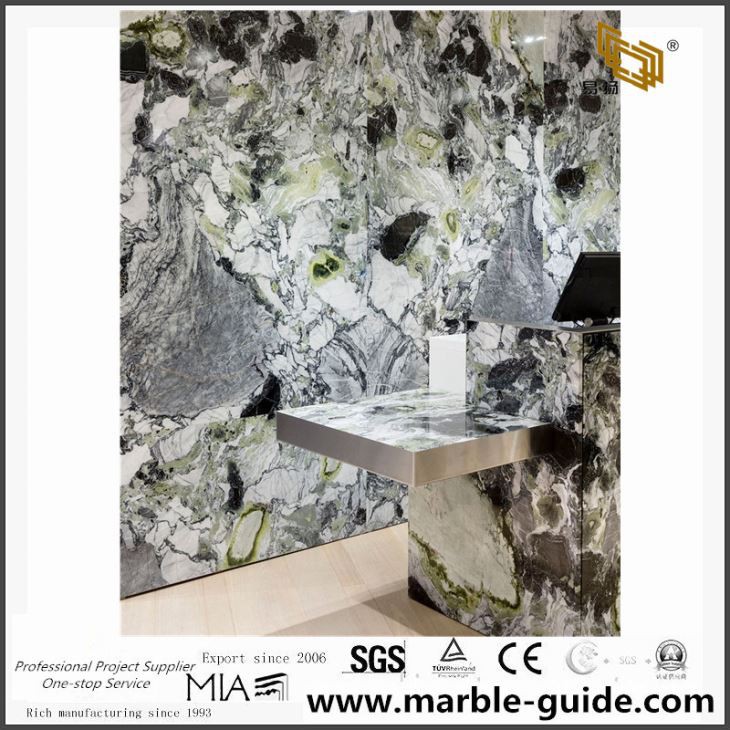 Luxury Ice Jade Marble Slab For Interior Decoration