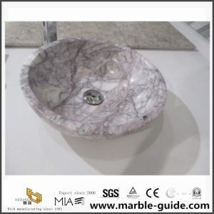 Lilac Marble Basin For Bathroom Vanity Top Design
