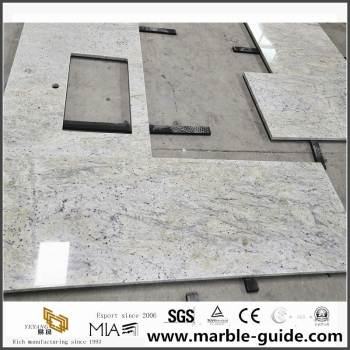 New River White Granite Kitchen Benkeplate Prosjekt