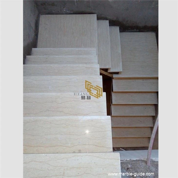 Asiatisk beige marmortrappdesign