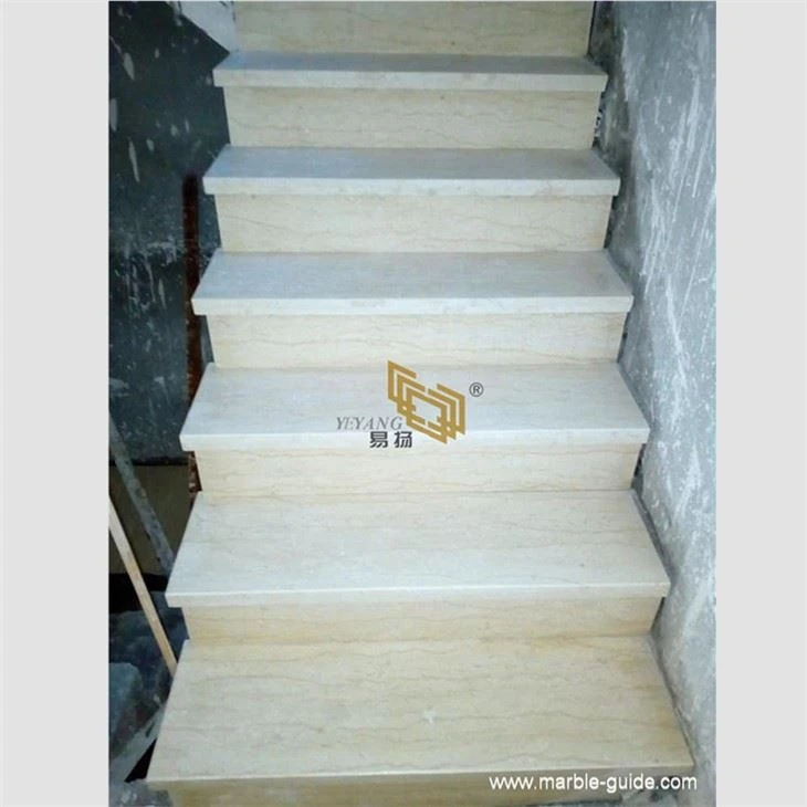 Asian Beige Marble Staircases Design
