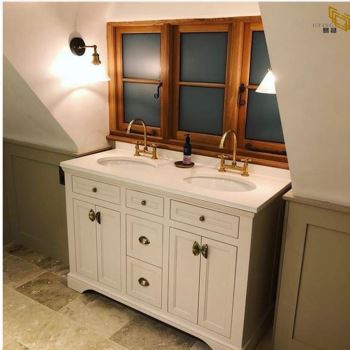 Hvit Quartz Vanity Top For Bad