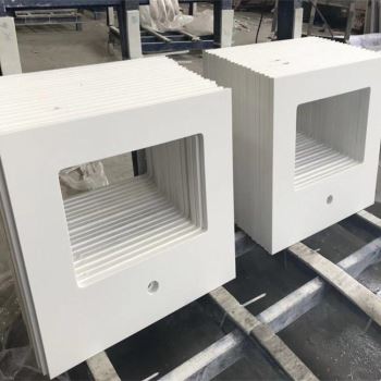 Hvit Quartz Vanity Topper