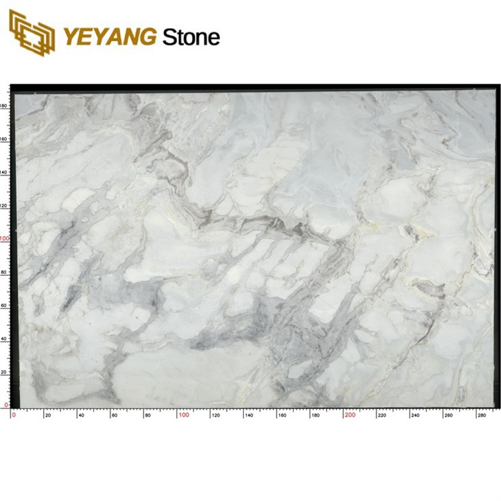 Luxury Stone Picasso White Marble Quartzite for Interior Projects
